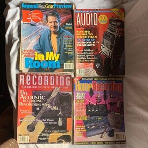 Collection of Music and Audio Magazines Vintage